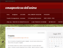 Tablet Screenshot of consapevolezzadellanima.com